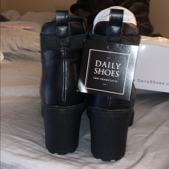 Black Platform Booties - Picture 4 of 4